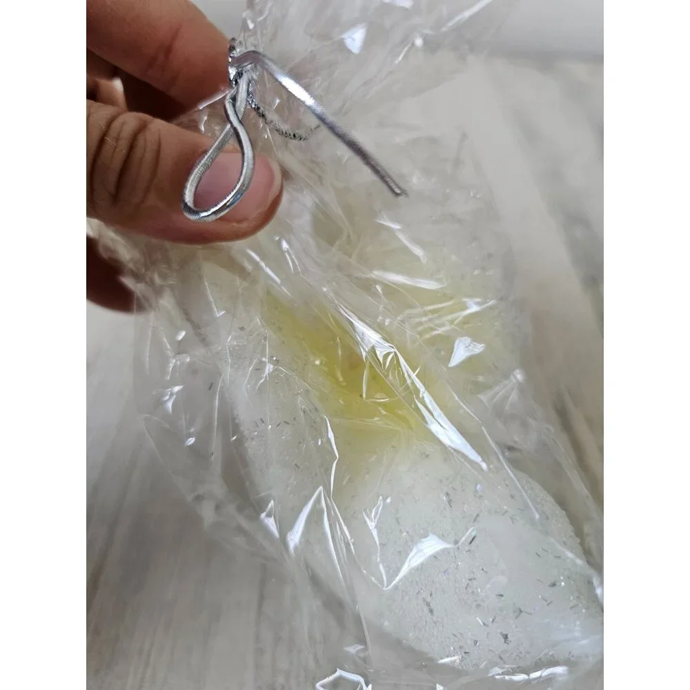 Pottery Barn sparkle‎ dove candle bird glitter vintage